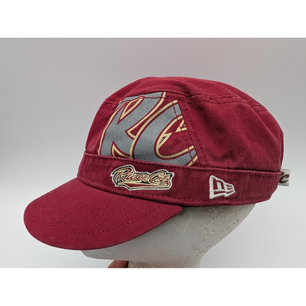 New Era Sacramento River Cats Women Military Cadet Hat Burgundy Adjustable Cap